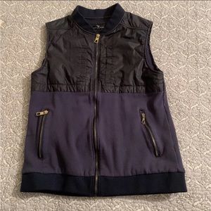 Mens Marc Ecko Cut & Sew Full Zip Fleece Vest Jacket Zip Pockets Size M EUC